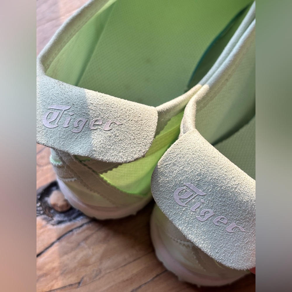 NOT FOR SALE Onitsuka Tiger by ASICS Mexico 66 Slip On Green Cream Sneakers NWOT - Picture 8 of 11
